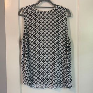Loft mixed media blouse